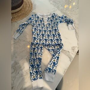 Roller Rabbit Blue Monkey Pajama Set - 2T